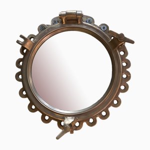 Oblò in bronzo con specchio nuovo, anni '20