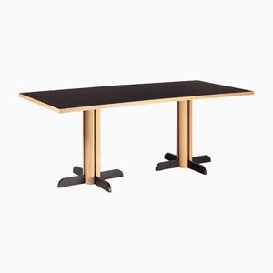 Table Rectangle Toucan en Chêne Noir et Naturel par Anthony Guerrée pour Kann Design