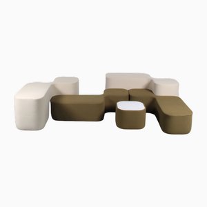 Modular Living Room Set in the style of Pierre Cardin, Italy, 1970s, Set of 5