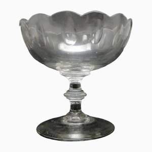 Biedermeier Style Bowl on Stand from Hortensja Glassworks, Poland, 1920s