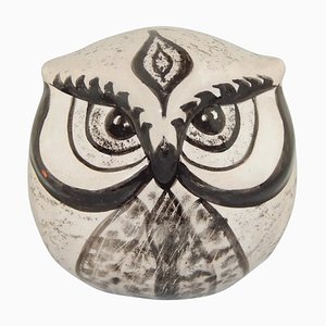 Hand Painted Owl Figure