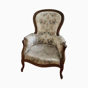 French Louis Philippe Bergere Armchair, 19th Century