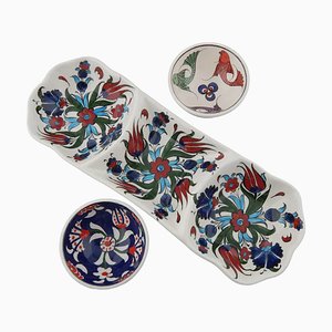 Handmade Ceramic Bowls, Set of 3