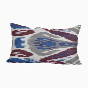 Ikat Cotton Cushion Cover, Uzbekistan, 2010s