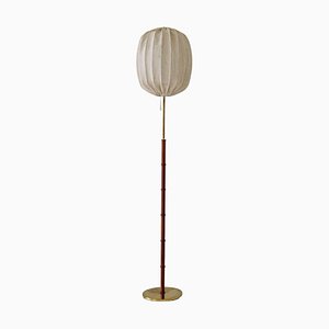 Lampadaire Mid-Century en Teck de Falkenbergs Lighting, Suède, 1960s