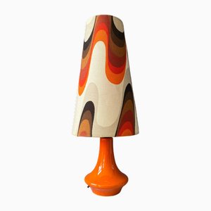 Orange Space Age Tischlampe, 1970er