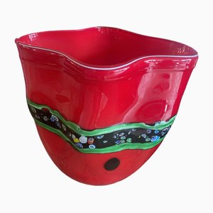 Vase Vintage en Verre de Murano