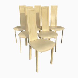 Chairs Elana B Model in Beige from Quia, Set of 6