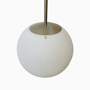 Ball Lamp in Stainless Steel and Frosted Glass from Peill & Putzler, 1980s