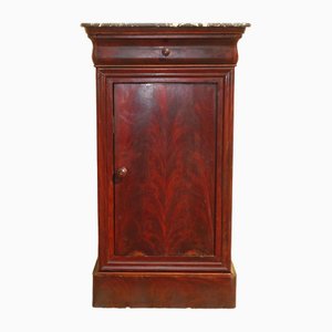 Louis-Philippe Flamed Mahogany Bedside Table