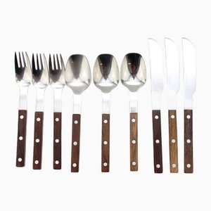Vintage Model 2300 Cutlery for Three People by Helmut Alder for Amboss, 1960s, Set of 9