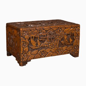 Small Antique English Apprentice Chest in Camphorwood, 1920