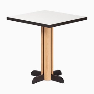 Toucan Square Table in White and Natural Oak by Anthony Guerrée for Kann Design