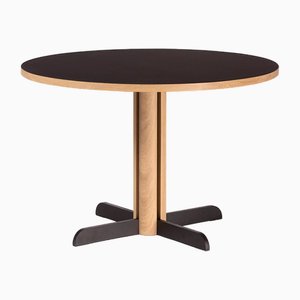 Toucan Round Table in Black and Natural Oak by Anthony Guerrée for Kann Design