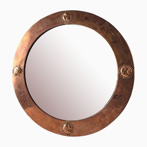 Antique Hammered Mirror, 1890s