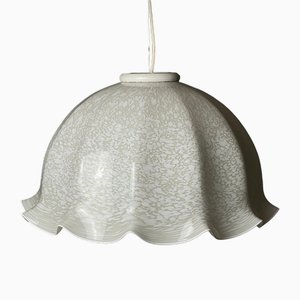 Beige Murano Glass Pendant Lamp, Italy, 1970s