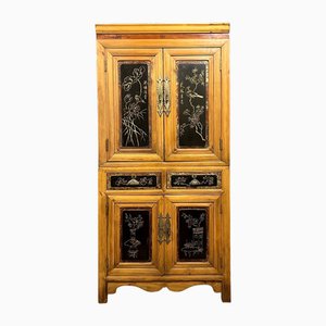 Japanese Cabinet in Exotic Wood and Lacquer, 1800s