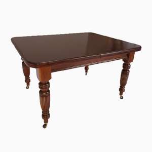 Victorian Wind Out Mahogany Extending Banquet Dining Table, England, 1910s