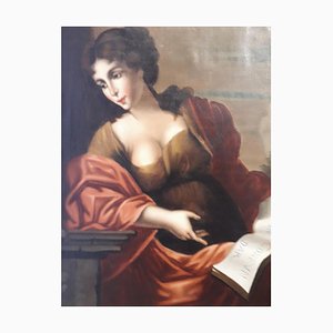 Artista italiano, María Magdalena, década de 1700, óleo sobre lienzo, enmarcado