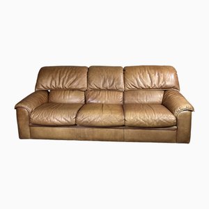 Vintage 3-Sitzer Sofa aus Leder von Roche Bobois, 1980