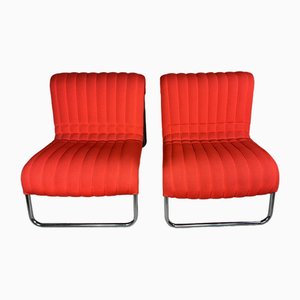 Rote Stühle von Urbino & Lomazzi für Driade, 1969, 2er Set