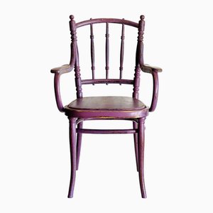 Vintage Painted Oak Armchair