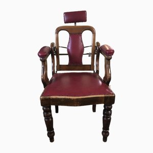 Silla de barberos victoriana, década de 1900