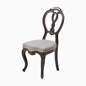 Rococo Style Carved Wood Dining Chair, 1940s