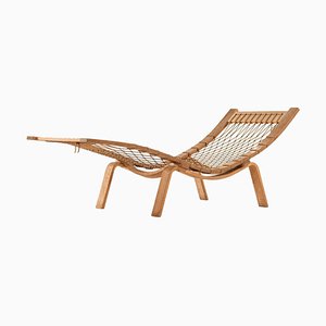 Lounge Chair in Oak and Sheepskin attributed to Hans Wegner, 1960s