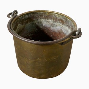 Early 19th Century Brass Cooking Pot, 1890s