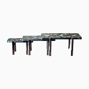 Handcrafted Terrazzo Nesting Tables by Felix Muhrhofer, Set of 3