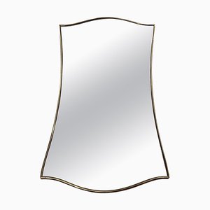 Specchio in ottone attribuito a Gio Ponti, anni '50