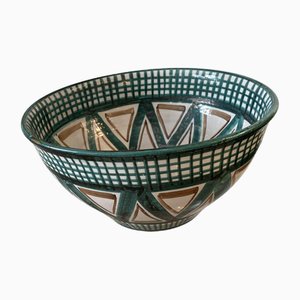 Large Salad Bowl with Brown Triangle by Robert Picault