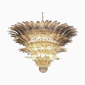 Palmette Ceiling Light with 163 Smoked Glasses, 1980s