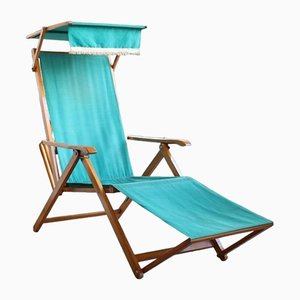 Vintage Folding Deckchair, 1950s