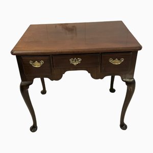 George III Figured Mahogany Lowboy Side Table, 1780s