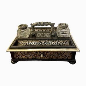 Victorian French Freestanding Inlaid Boulle Desk Set, 1850s