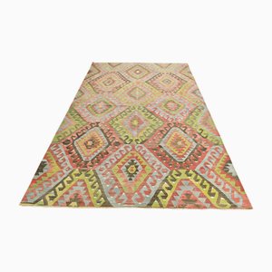 Alfombra Kilim vintage de algodón