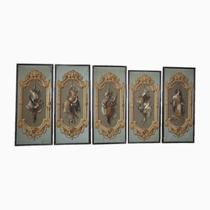 Parisian Decorative Panels, 1865, Set of 5