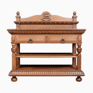 Carved Oak Serving Table