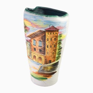 Supporto da terra in ceramica dipinto a mano di RM