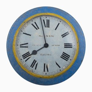 Blue Factory Clock by Gents & Co Ltd of Leicester