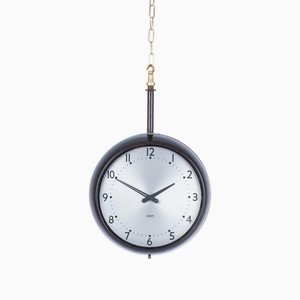 Horloge d'Usine Double Face en Bakélite par Gent of Leicester