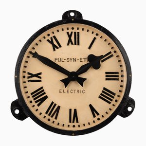 Reloj de estación vintage de hierro fundido de Gents of Leicester