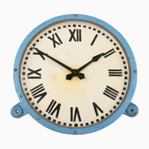 Kleine Industrielle Uhr aus Gusseisen von Gents of Leicester