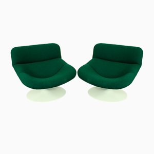 Mid-Century F518 Lounge Swivel Chairs attributed to Geoffrey Harcourt for Artifort, 1980s, Set of 2
