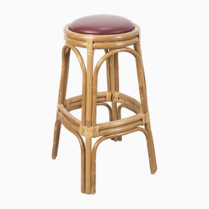 Vintage Barhocker aus Bambus