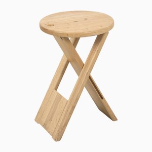 Vintage Reed Folding Stool