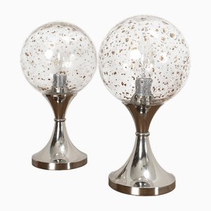 Tulip Base Table Lamps, Set of 2