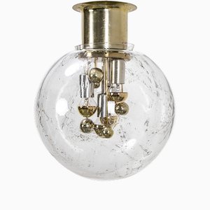 Ceiling Light with Big Glass Globe from Doria